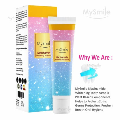 Niacinamide Whitening Toothpaste – Stain Removal & Fresh Breath (50g)