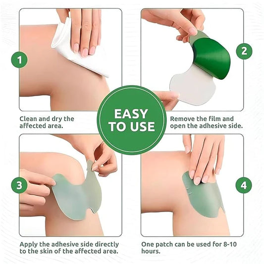 Herbal Brews Herbal Pain Relief Patch – Natural Relief from Joint & Muscle Pain (Pack of 10)