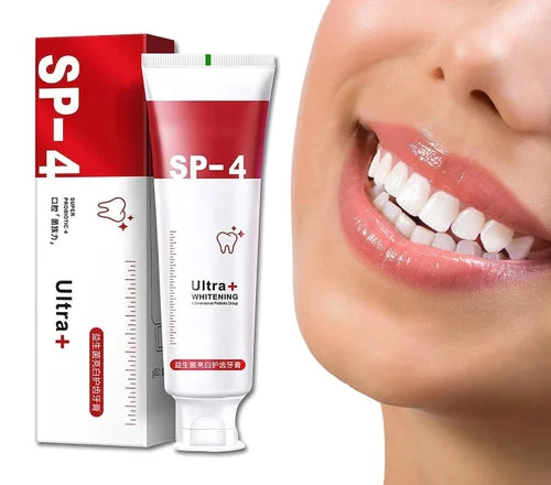 SP-4 Probiotic Whitening Toothpaste - Naturally Whiter Teeth. Fresher Breath